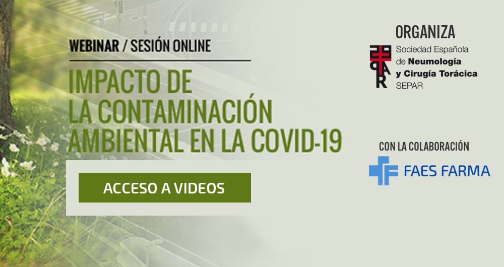 Disponibles los vídeos del webinar “Impacto de la contaminación ambiental en la COVID-19”