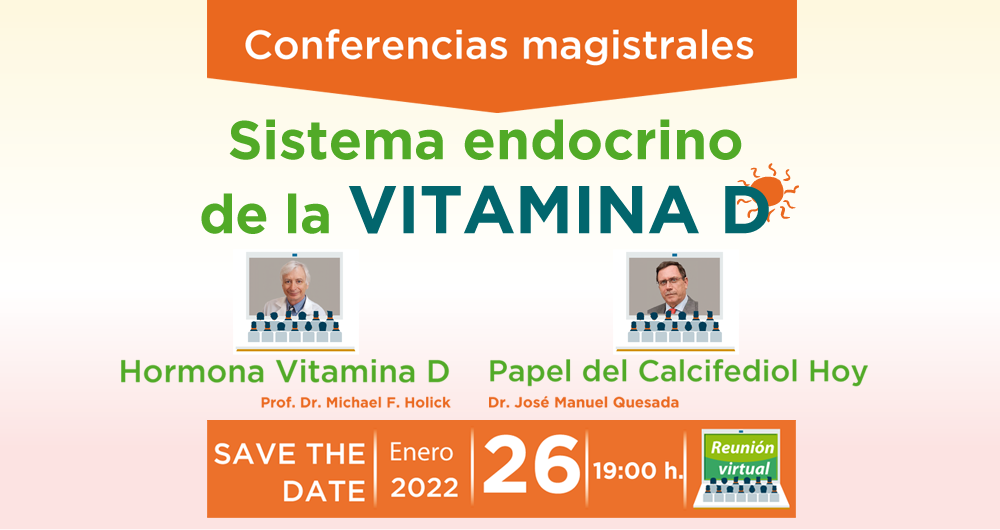 Disponible para profesionales registrados la conferencia «Hormona Vitamina D» del Prof. Dr. Michael F. Holick